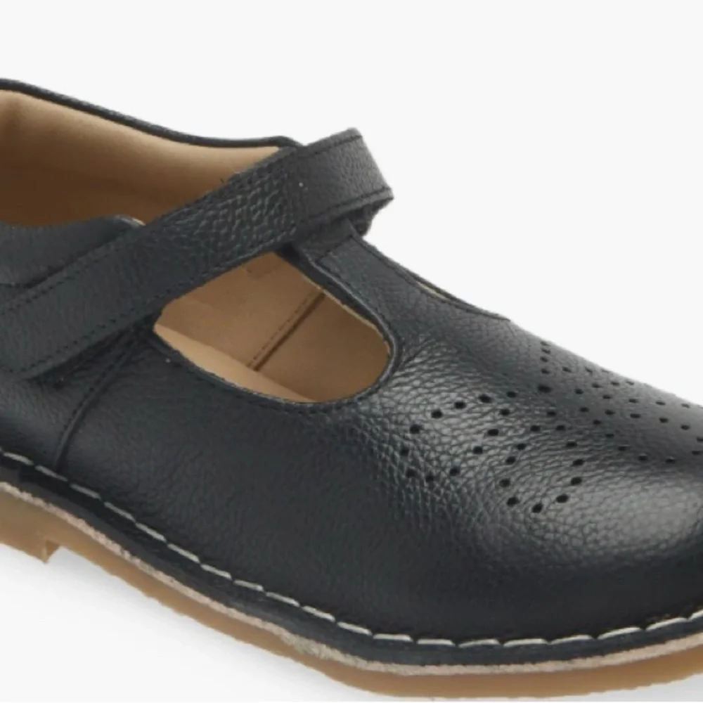Mini Boden Toddler Kids Size 13 T-Bar Flats Maryjane’s Black School